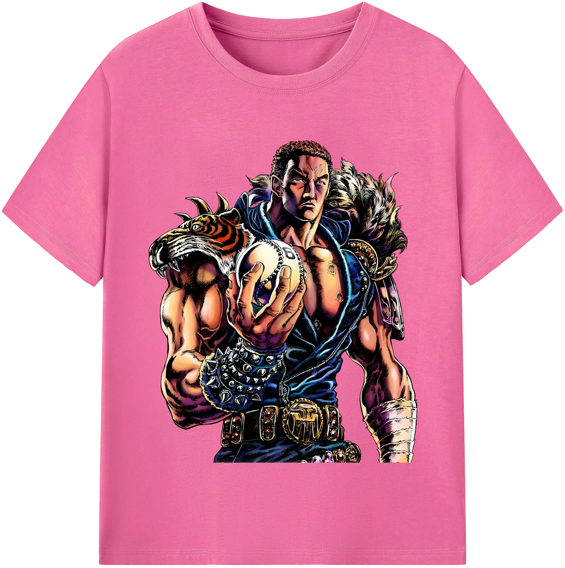 （画像用） 北斗の拳 Fist of the North Star レディースカジュアルプリントTシャツ（綿100％）
